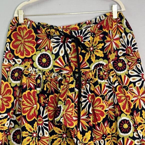 Harem Pants Floral Cotton Fabric Hippie Baggy Boho Pleated OS - Picture 2 of 10